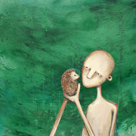 Maleri: Pindsvin