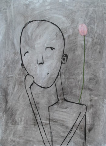 Maleri: Tulipan